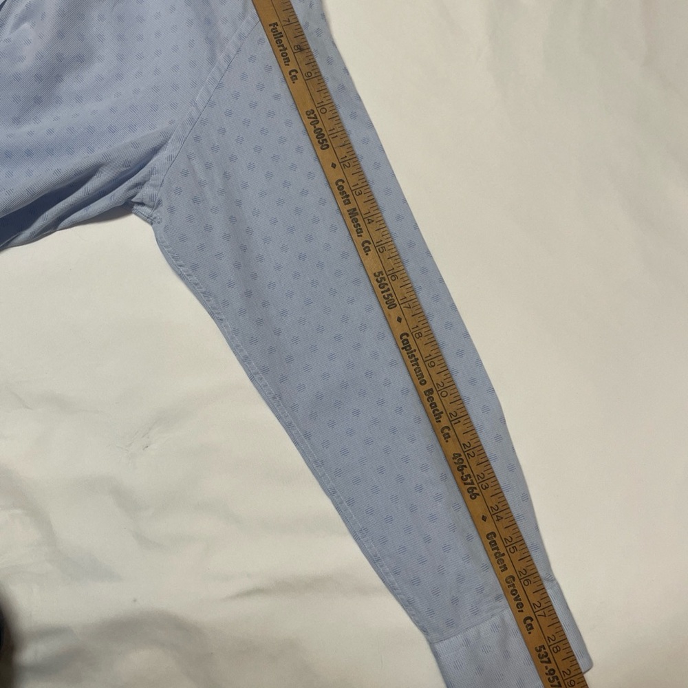 Ted Baker Endurance Light Blue Geometric Button Down Shirt size 16‎ - Picture 10 of 14
